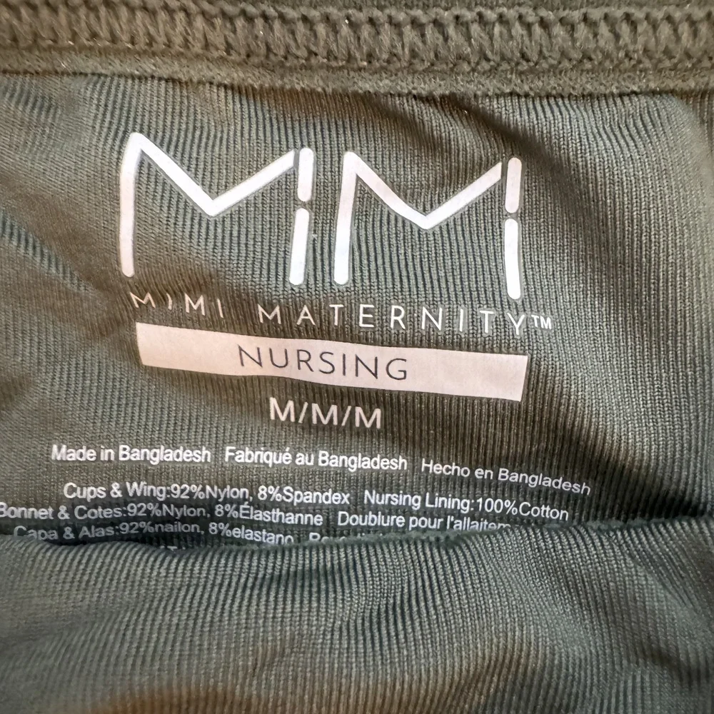 MiMi Maternity Olive Green Nursing Bra Medium NWT - Picture 3 of 3
